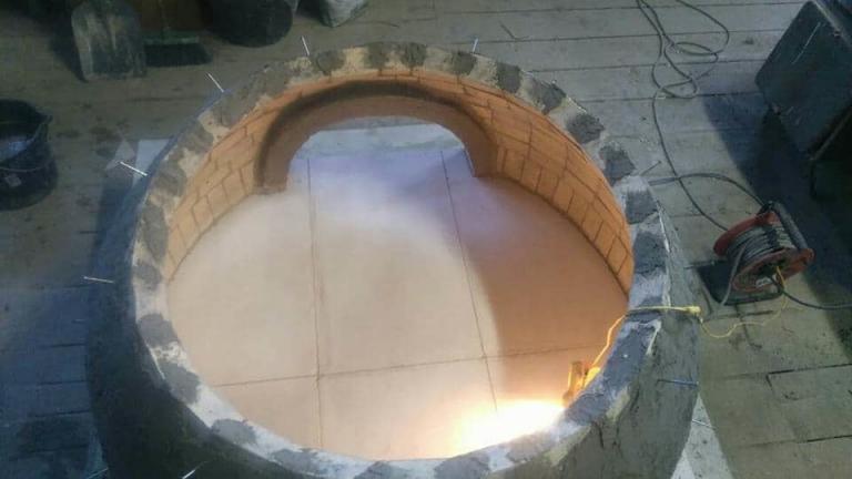 Kopuła szamotowa pieca do pizzy