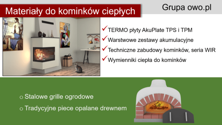 Oferta materiałów do realizacji kominka