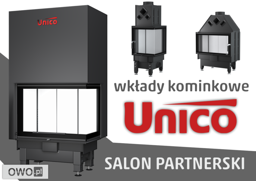 Wkłady kominkowe UNICO salon kominkowy