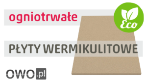 Ogniotrwałe płyty wermikulitowe