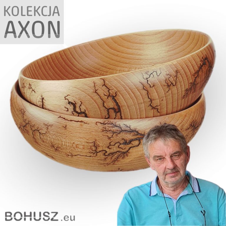 Kolekcja Axon - wyroby drewniane dekorowane